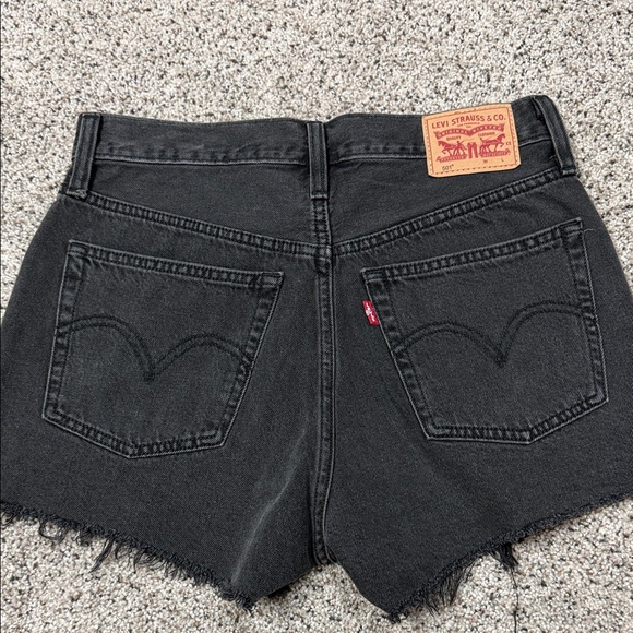 Levi's Black 501 Jean Shorts for Women - Picture 4 of 8